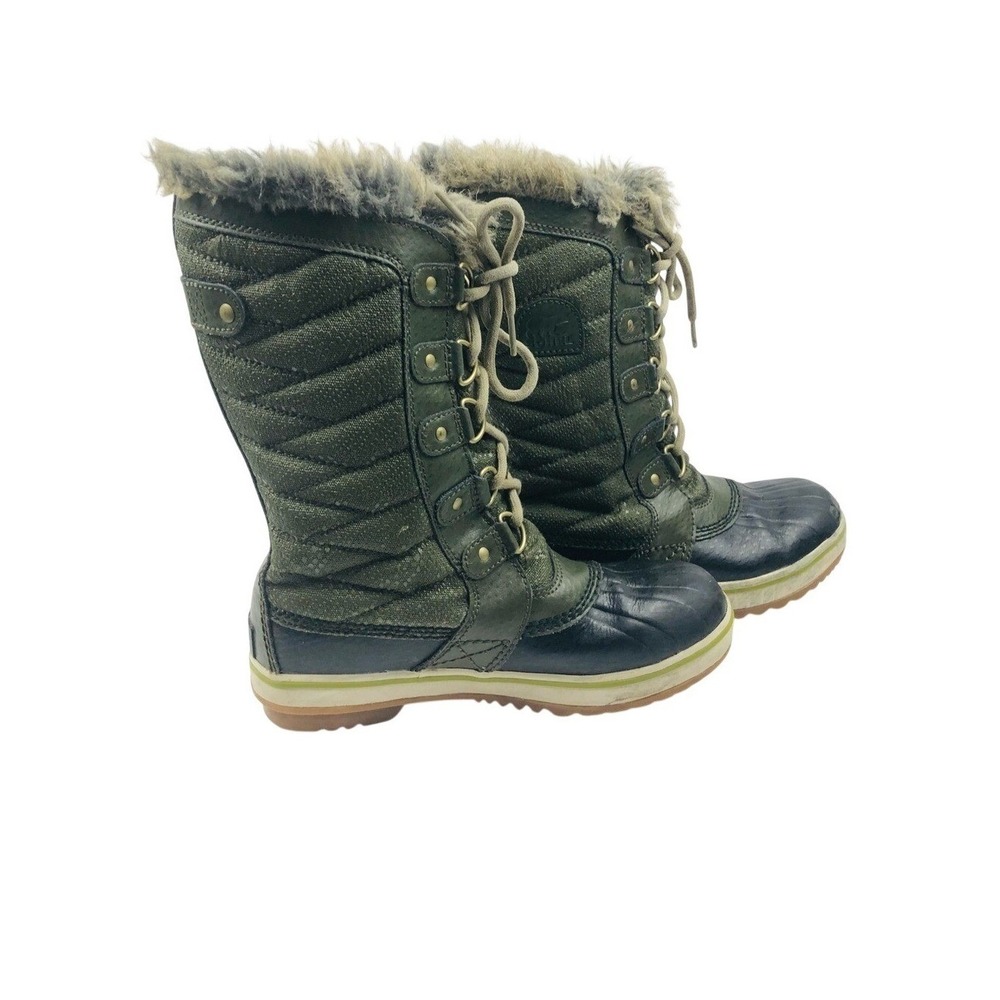 SOREL Tofino II Youth Girl's Peatmoss Winter Boots Weatherproof Size 3